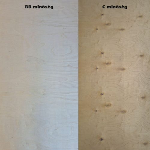8mm Rétegelt lemez Nyír BB/CP IF20 1525X1525mm